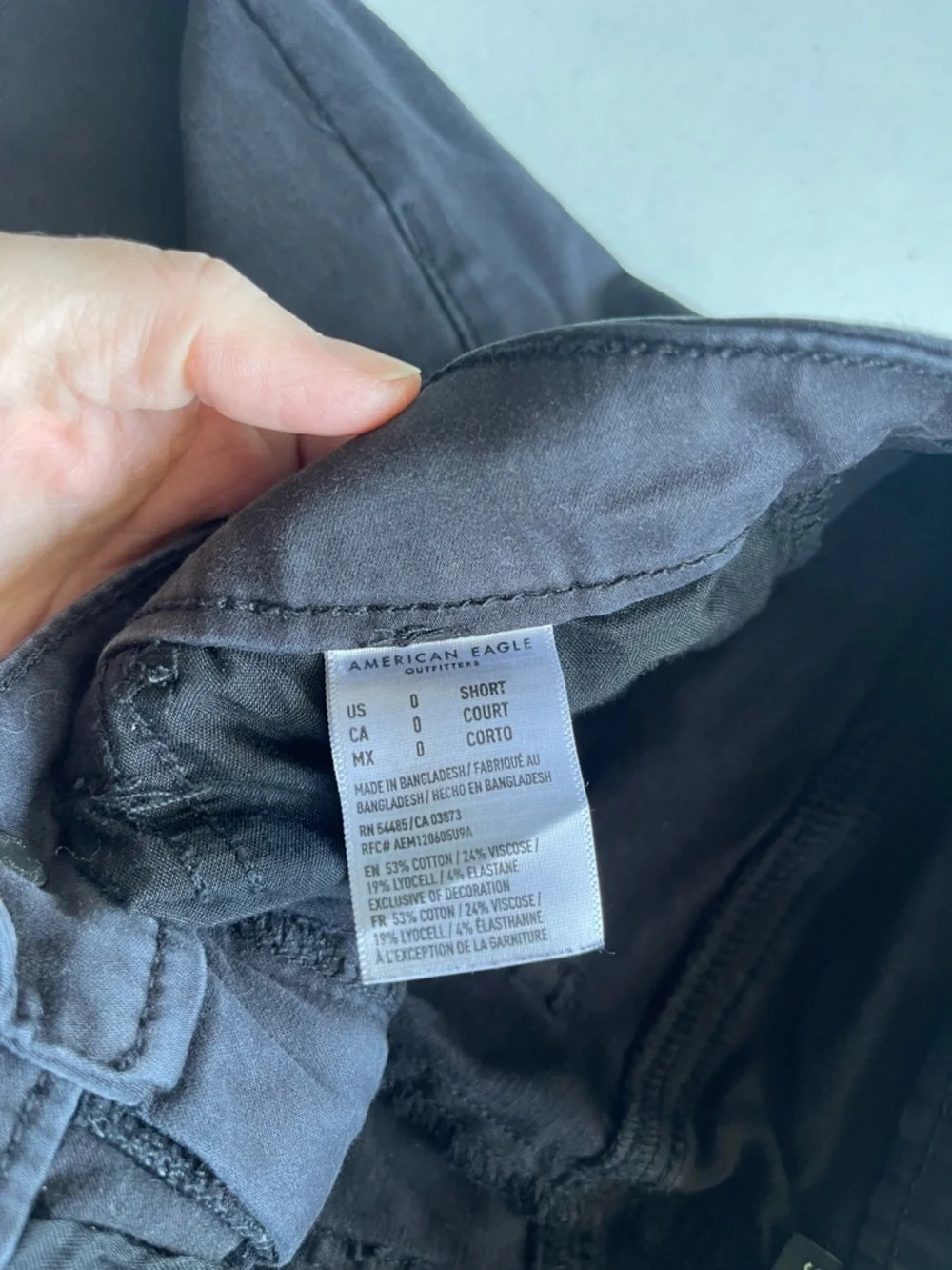 American Eagle Next Level Skinny Jeans Women’s 0 Short Black Mid Rise Stretch